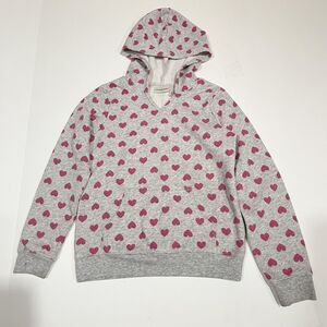 Jumping Beans Big Girls Fleece Hoodie Sweatshirt Size 7 Pink Heart